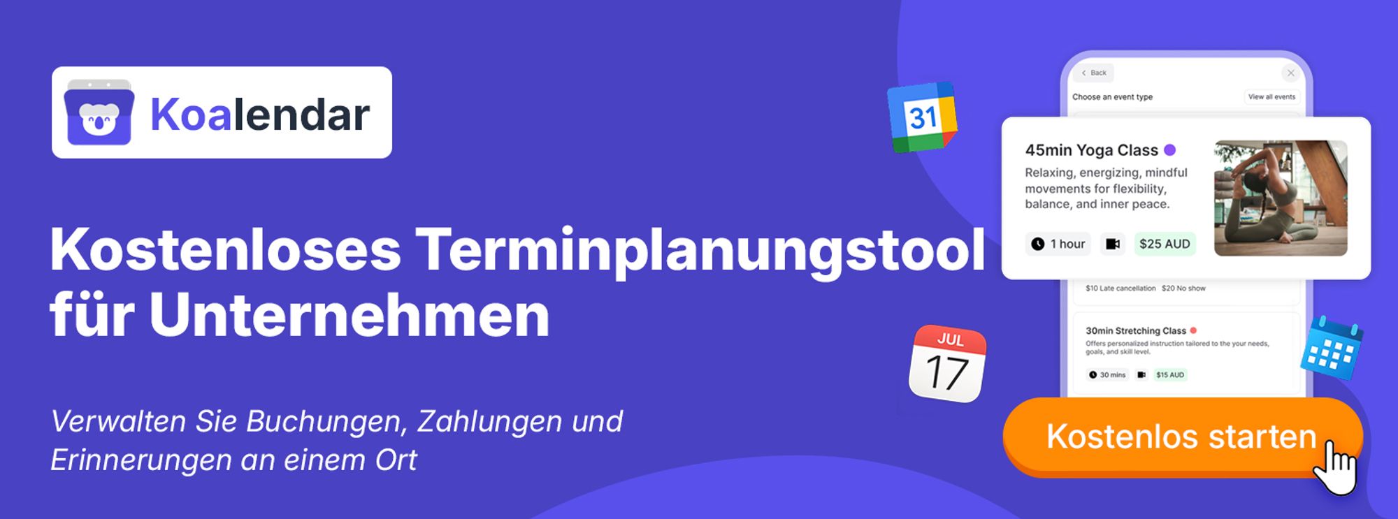 Koalendar ist dauerhaft kostenlos